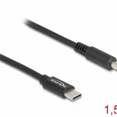 Cablu de alimentare laptop USB type C la Dell 4.5 x 3.0 mm 20V/3A 1.5m, Delock 87974