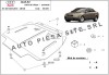 Scut metalic cutie viteze automata Audi A4 B6 (4 cilindrii) fabricat in perioada 2001 - 2005 APS-00,005, SCUT PROTECTION