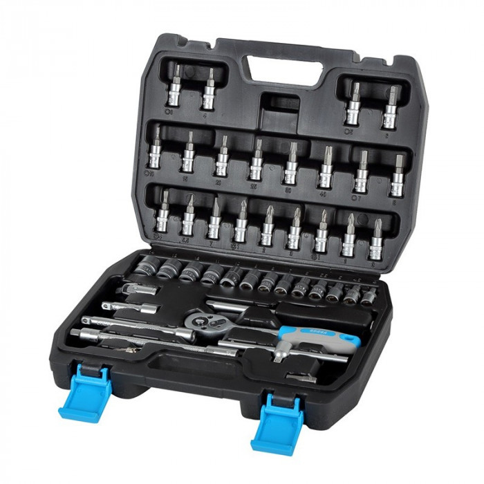 TRUSA TUBULARE 1/4&quot; 4-14MM - 46P.