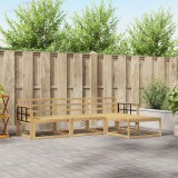 vidaXL Set de canapele de exterior 4 pcs Alb 249,5 x 162,5 x 73 cm 3386278