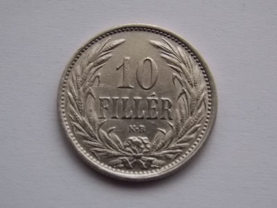 10 FILLER 1909 UNGARIA foto