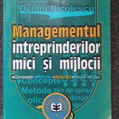 MANAGEMENTUL INTREPRINDERILOR MICI SI MIJLOCII - Nicolescu