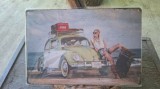 Reclama metalica 30 cm x 20 cm - Volkswagen Coca-Cola
