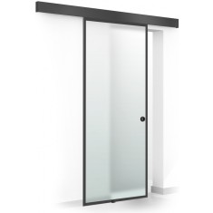 Usa culisanta Boss &reg; Black, model Confort negru, 60x215 cm, sticla 8 mm mata securizata, glisanta in ambele directii