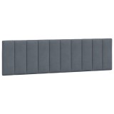 Cumpara ieftin Perna tablie de pat, Hanko, gri inchis, 180 cm, catifea