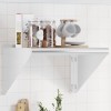 vidaXL Raft Perete Argintiu 50x45x31cm Oțel Inoxidabil, Capacitate 50kg, Montare Ușoară, Design Modern