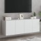 vidaXL Comoda TV de perete, 2 buc. alb, 60x30x41 cm