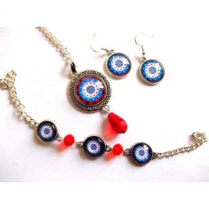 set bijuterii femei cu mandala 33011