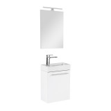Mobilier de baie fantastic Melanie cu oglindă, alb
