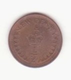 Marea Britanie &frac12; New Penny 1971- Elizabeth II 2nd portrait, primul an de batere