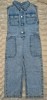 Salopetă cu capse si buzunare denim ZARA Kids fata - NOUĂ - Mărime 6 ani (116 cm), Albastru