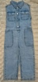 Salopetă cu capse si buzunare denim ZARA Kids fata - NOUĂ - Mărime 6 ani (116 cm)