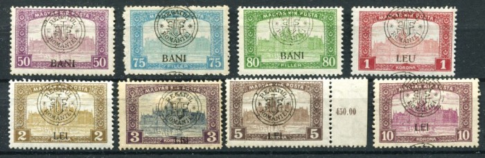 1919 , Mi 37I-44I , Emisiunea CLUJ , PARLAMENT - MH+MNH