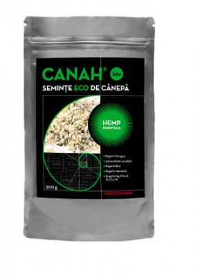 Seminte Decorticate Canepa Eco Canah 500gr foto