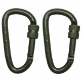 Carabina cu filet, 6 x 6 cm, set 2 bucati verde MFH OutsideGear Venture