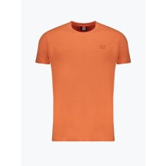 Tricou barbati cu decolteu la baza gatului din bumbac, Portocaliu (Marime: L)