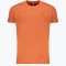 Tricou barbati cu decolteu la baza gatului din bumbac, Portocaliu, M