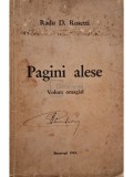 Radu D. Rosetti - Pagini alese - Volum omagial (Editia: 1935)