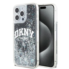 Husa iPhone 15 Pro Max DKNY Hardcase Liquid Glitter Big Logo, negru, DKHCP15XLBNAEK foto
