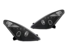 Far Toyota Celica (T23), 09.1999-04.2006, fata, Stanga+Dreapta, cu fiber-optic Lampa pozitie; H1+H3; manual; negru, transparent; tuning; omologare: S