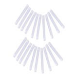 V&acirc;rfuri din silicon pentru ochelari, 10 perechi, c&acirc;rlige anti-alunecare pentru urechi, capace transparente și flexibile pentru brațele ochelarilor, pe