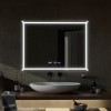 Oglinda LED Rectangulara, 60x80cm, VillayTouch Marcello, Sistem Dezaburire, Dimabila ModernLight Concept