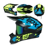 Casca Moto Cross/ATV , culoare negru/galben/albastru