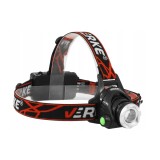 Lampa pentru atelier, prindere pe cap, 3 in 1, cu acumulator, Verke