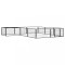 Țarc c&acirc;ini 12 panouri negru 100x50 cm oțel vopsit electrostatic