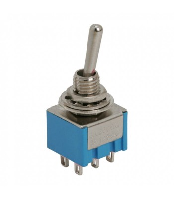 Comutator cu brat 2 circuit 3A 250V ON-ON cu retinere foto