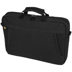 Servieta Laptop/Tableta, Case Logic by AleXer, HN, 15.6 inch, poliester, negru, breloc inclus din piele ecologica si metal foto