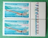 TIMBRE ROMANIA MNH LP735/1970 Sist. hidroenergetic PORTILE De FIER -Serie preche, Nestampilat