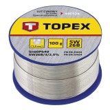Fludor Topex 60% Sn, fir 1,5 mm cu flux SW 26B, 100 g pentru electrotehnica