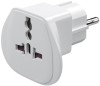 Adaptor priza universal Goobay, IEC 320 C13, UK, Elvetia, Italia, US, 16A, Alb