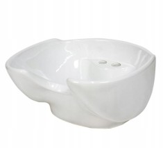 Bol ceramic profesional pentru scafa coafor profesională unitate de spălare culoare albă