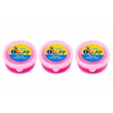 Cumpara ieftin Pachet 3 bucati plastilina roz neon pentru copii si adulti, uscare naturala fara crapare, 18 g fiecare