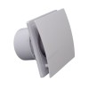 Ventilator Baie Patrat 100mm, 5W, Motor Brushless, Alb. Silentios si Eficient. Ideal Baie si Bucatarie.