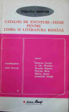 Catalog de enunturiitemi pentru limba si literatura romana