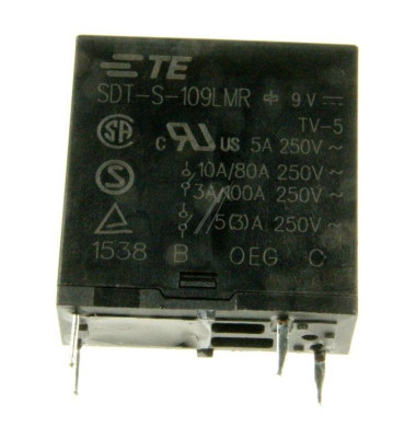 9VDC 10A-250VAC RELEU 9,0V SDT-S-109LMR TE CONNECTIVITY / SCHRACK foto