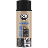 K2 Spray Vopsea Cauciucata Color Flex Negru Lucios 400ML L343CP