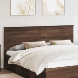 vidaXL Tăblie cap cu headboard Stejar &icirc;nchis 200 cm Lemn compozit 887722