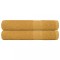 vidaXL Prosoape 2 buc Aur 100x200 cm 360 g/m&sup2; 100% bumbac 136818