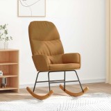 vidaXL Scaun balansoar, maro, catifea 4102629