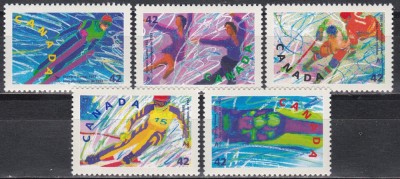 Canada 1992 - Jocurile Olimpice de iarnă - Albertville, MNH foto
