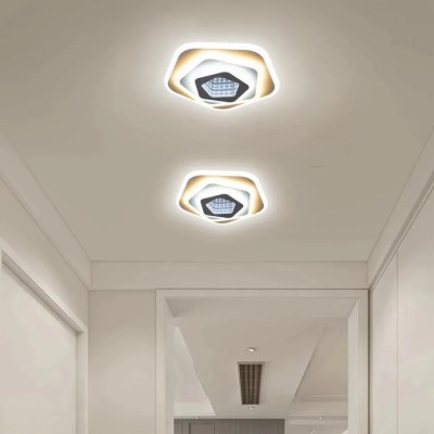 Lustra LED 3D Kerensa 36W Alb foto