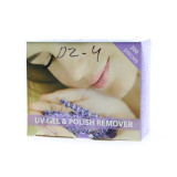 Cumpara ieftin Pliculete cu soak off remover 200 buc - Lavanda