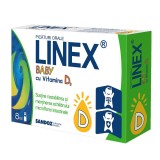 Picaturi Orale Linex Baby cu Vitamina D3 8 mililitri Sandoz