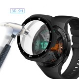 Protectie rama + folie sticla ceas Huawei Watch GT2e GT 2e, bumper negru