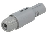 Conector circular 1P mufă tată 2 pini lipire pe cablu 10A