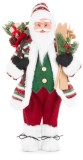 Decoratiune de Craciun Mos Craciun cu schiuri, 46 cm, MagicHome